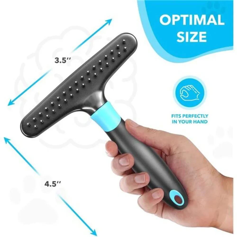 Dog rake deshedding dematting Brush Comb - Undercoat rake for Dogs, Cats, matted